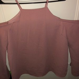 off the shoulder long sleeve tank